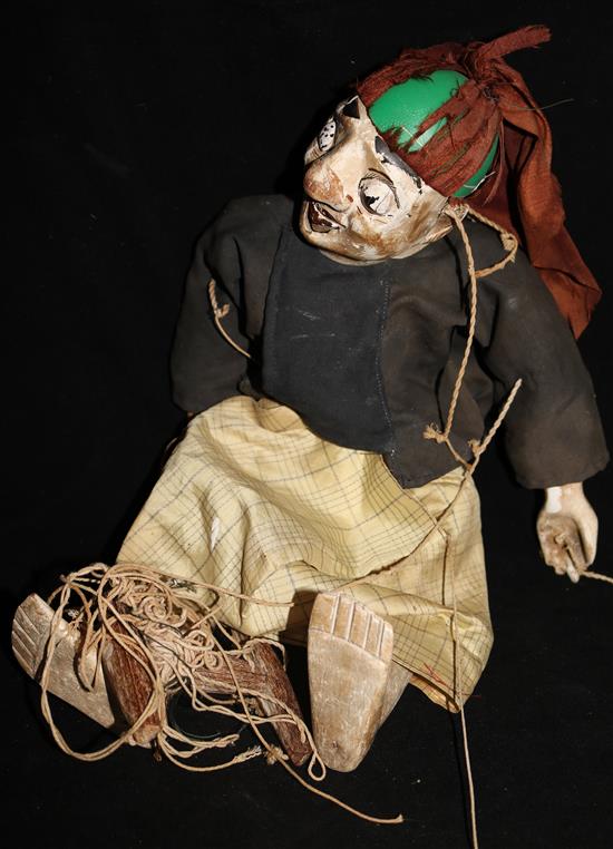 An antique puppet